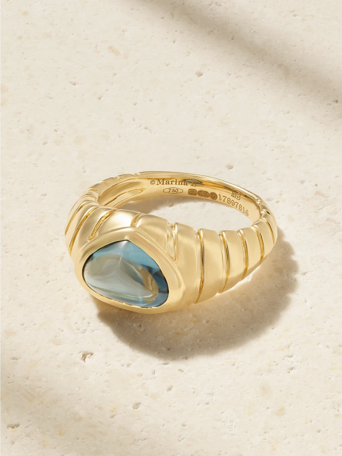 Timo 18-karat Gold Topaz Ring
