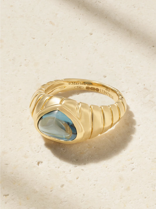 Timo 18-karat Gold Topaz Ring