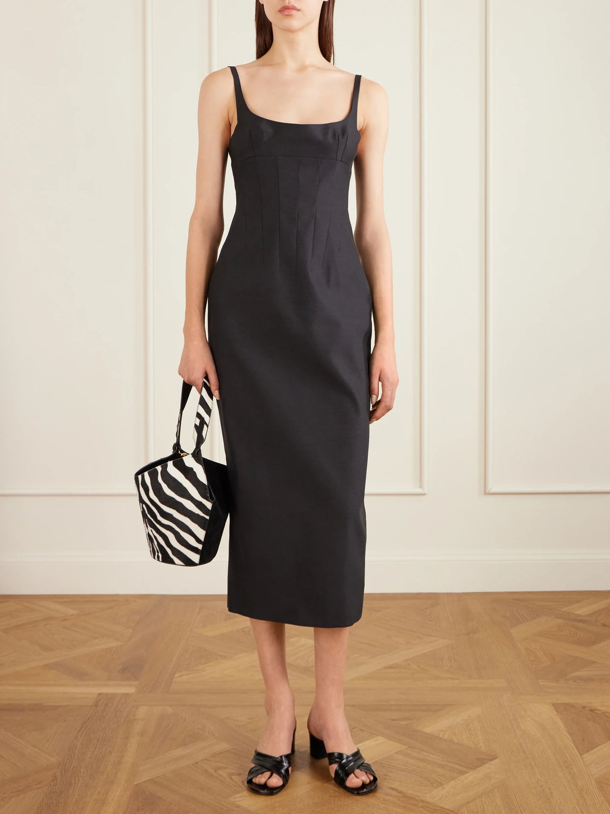 Lotus Mini Zebra-print Calf Hair And Suede Tote