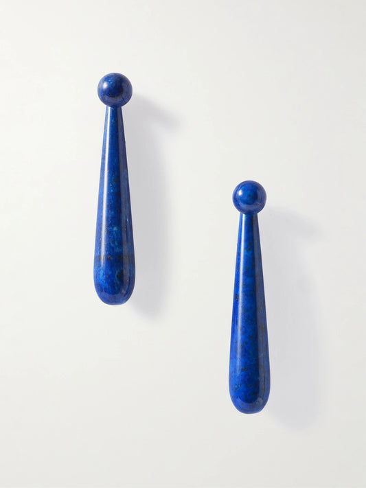 Angelika Silver Lapis Lazuli Earrings