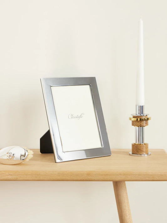 Image of Decor. Product name - Fidelio Silver-plated Picture Frame in Multi colour by brand - Christofle