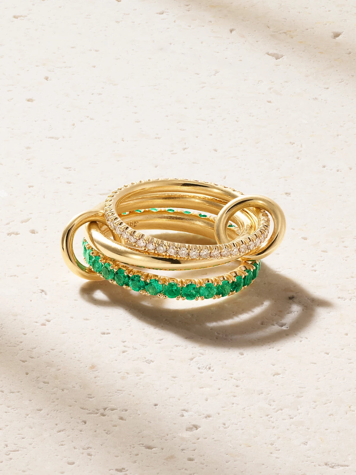 Norah 18-karat Gold, Emerald And Diamond Ring