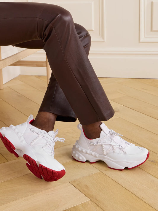 Trailrun Studded Mesh, Leather And Neoprene Sneakers