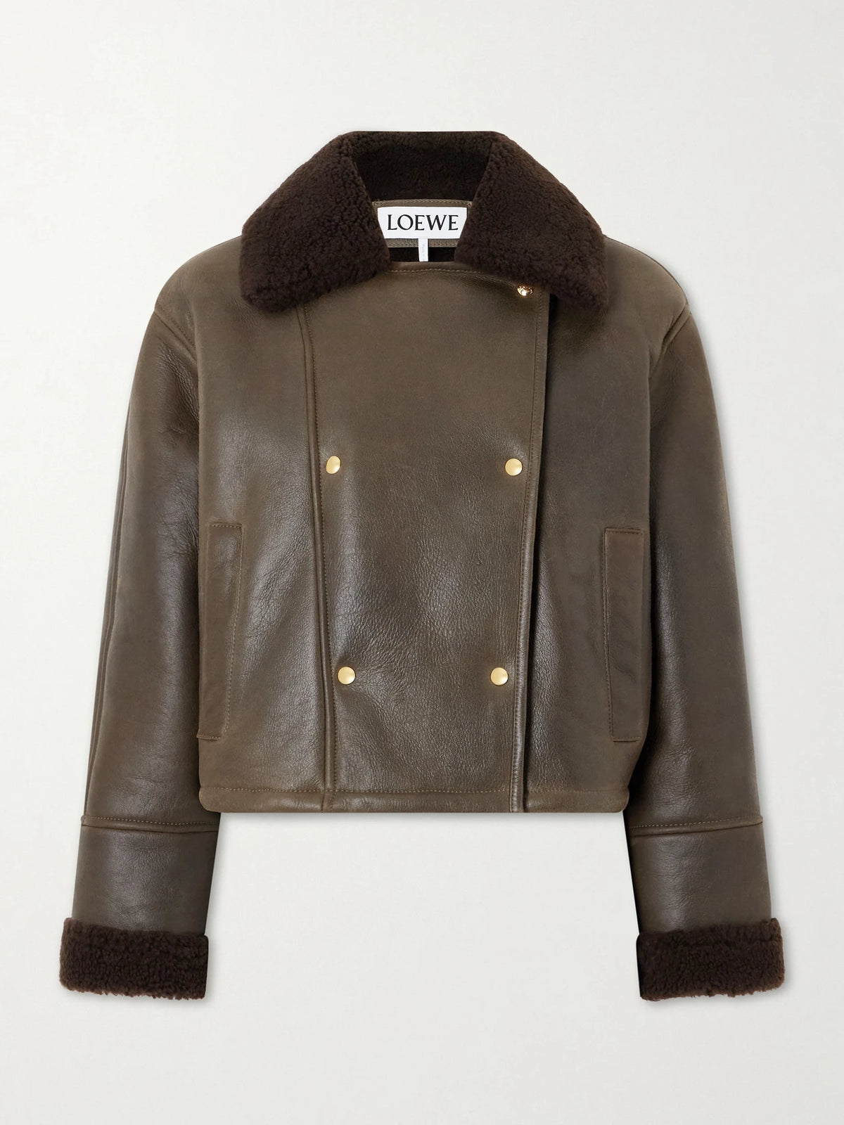 Double-breasted Shearling Jacket