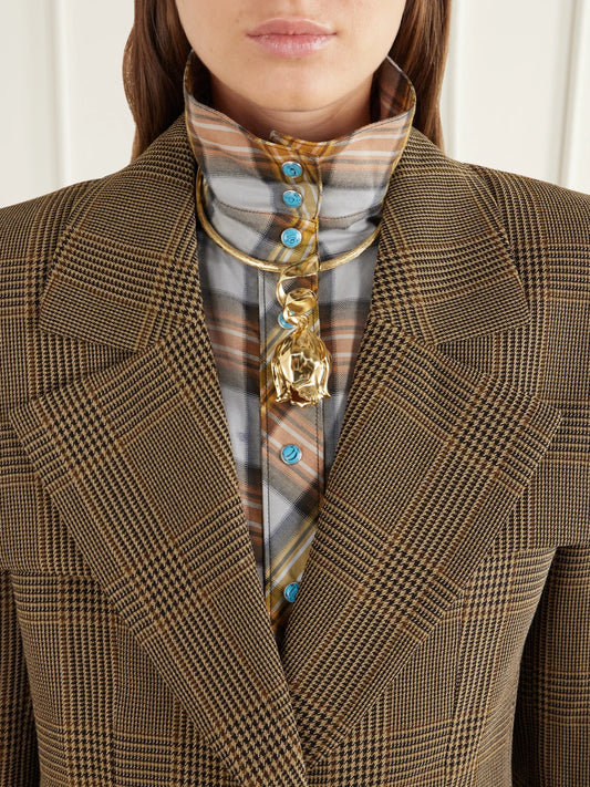 Image of Necklaces. Product name - Tulip Gold-tone Necklace in Multi colour by brand - Chloé