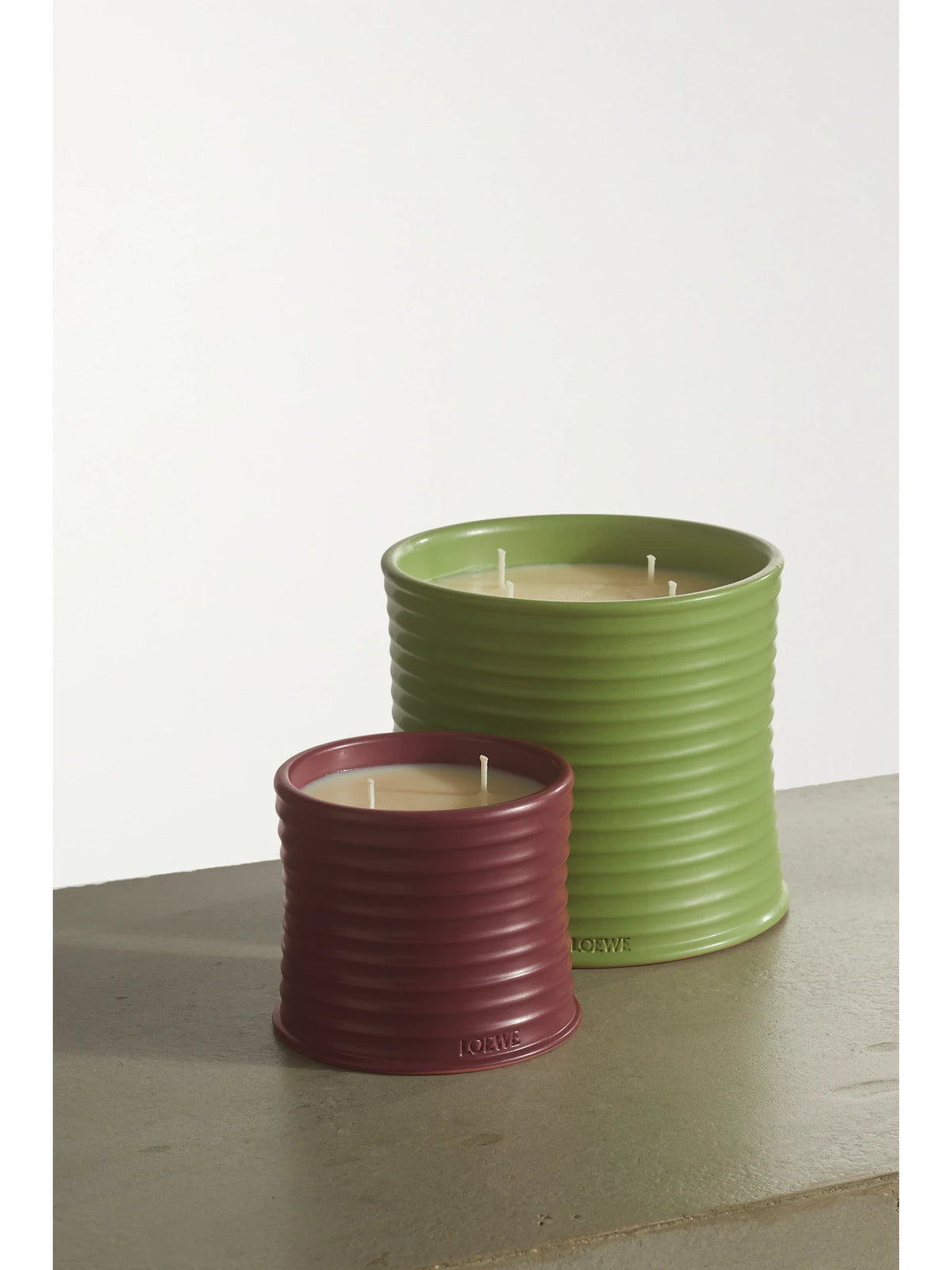 Image of Perfumes & Colognes. Product name - Beetroot Medium Scented Candle, 610g in Burgundy colour by brand - LOEWE PERFUMES