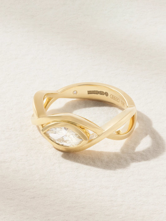 Vine 18-karat Gold Diamond Ring