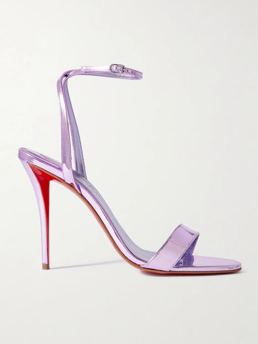 Miss Z 100 Mirrored-leather Sandals
