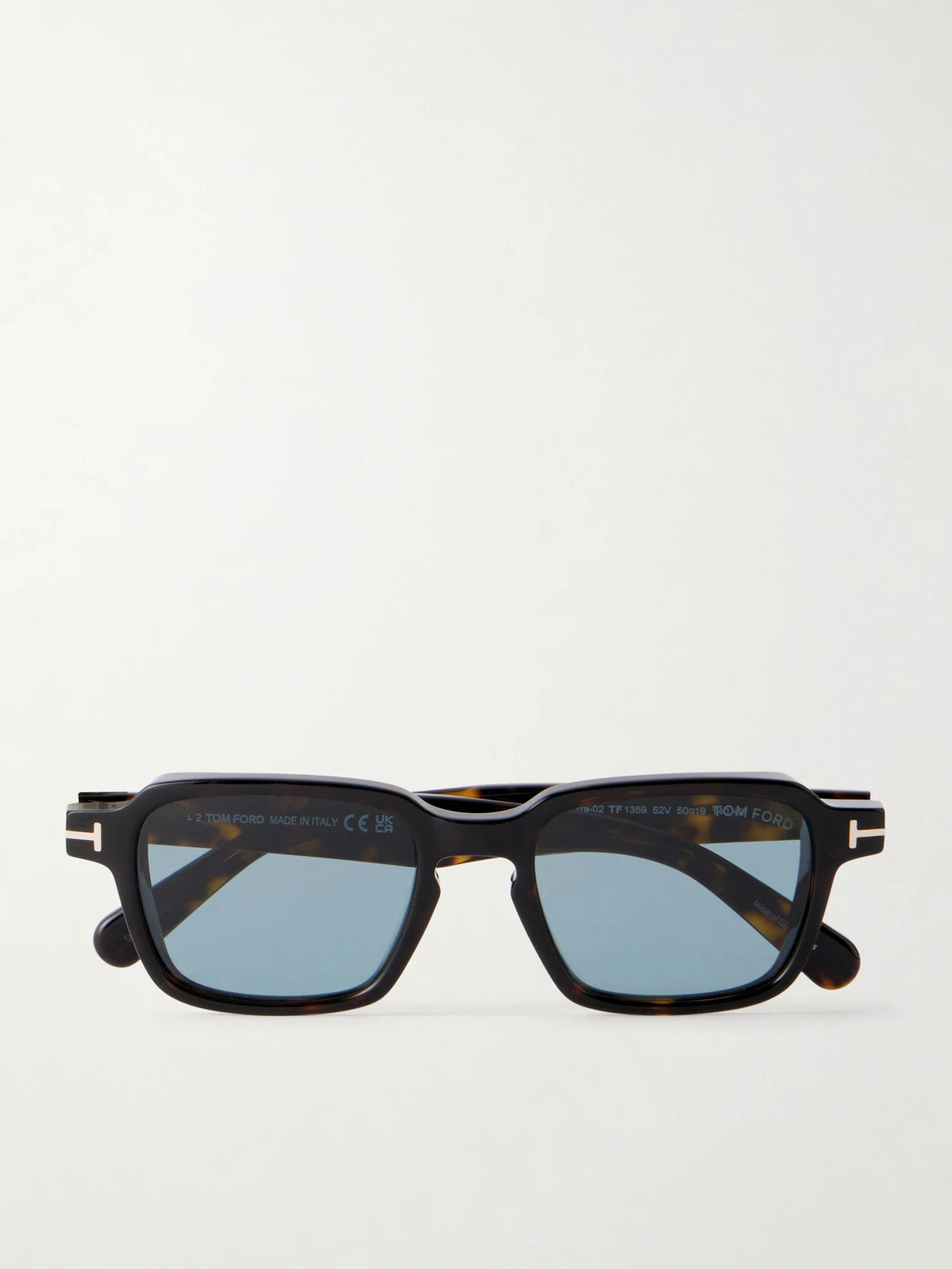 Ezra-02 Square-frame Tortoiseshell Acetate Sunglasses
