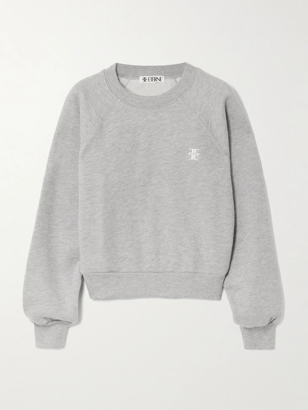 Embroidered Cotton And Modal-blend Jersey Sweatshirt