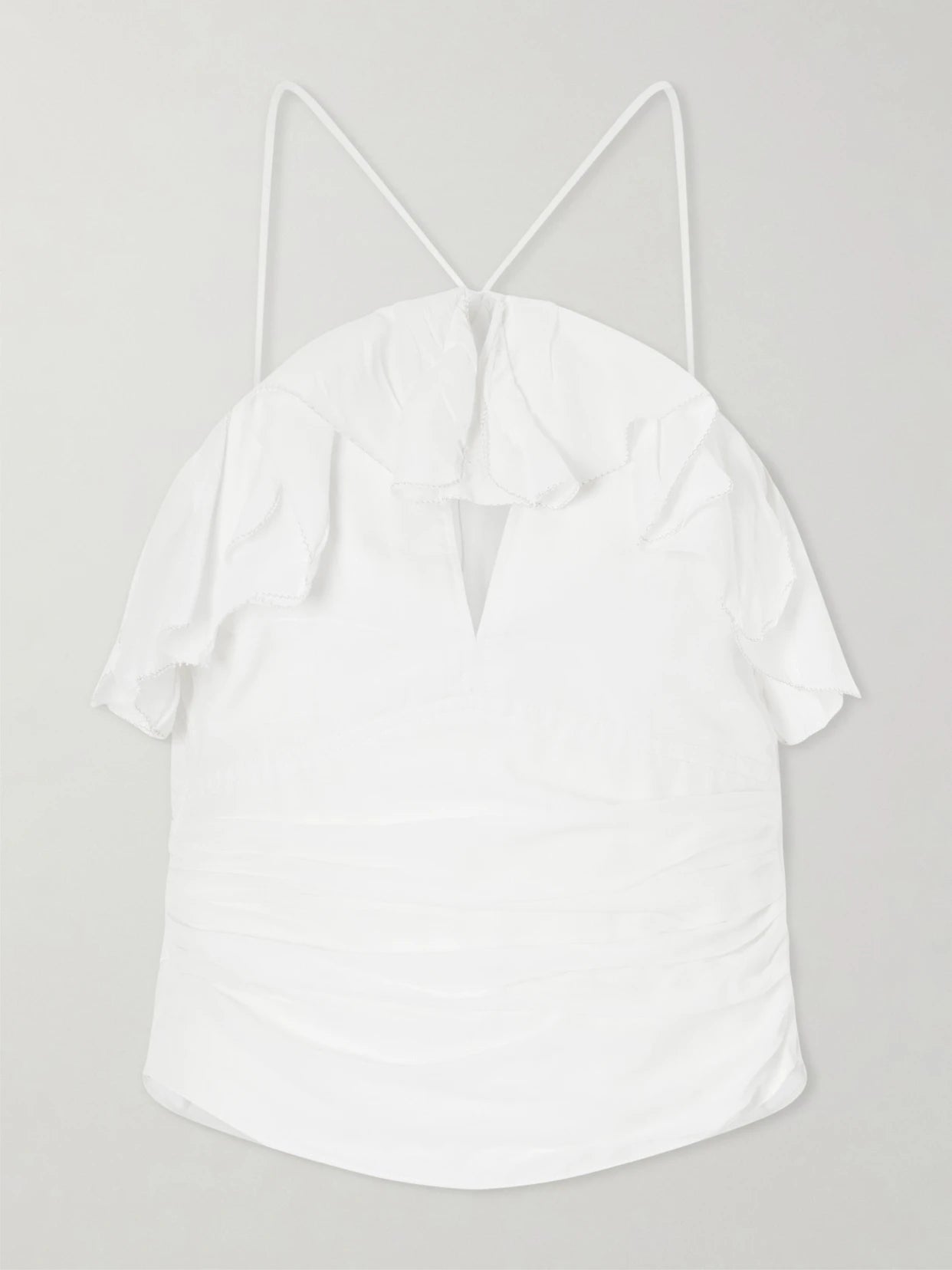 Djimia Ruffled Cotton-blend Tank