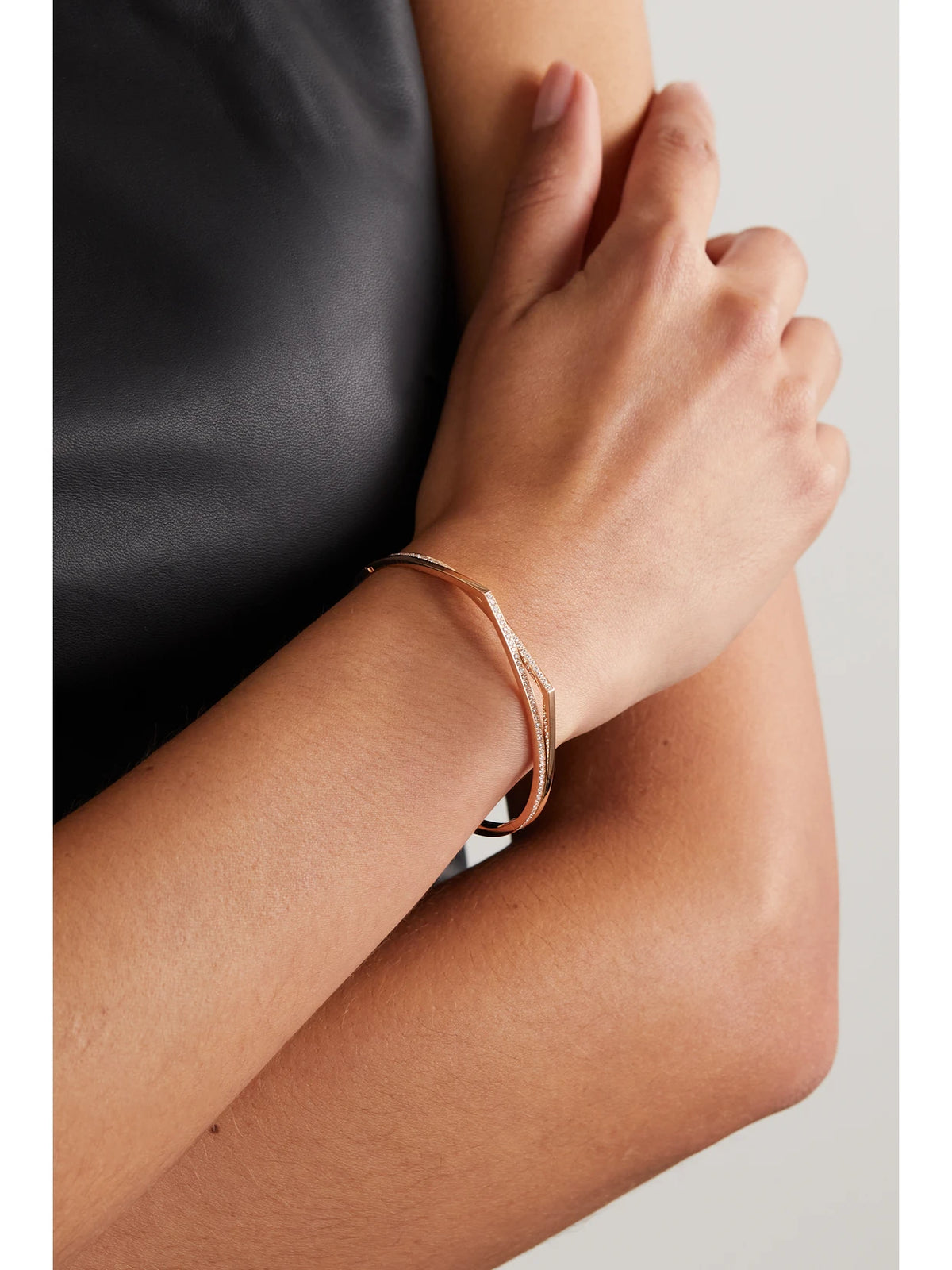 Image of Bracelets. Product name - Antifer 18-karat Rose Gold Diamond Bracelet in Multi colour by brand - Repossi