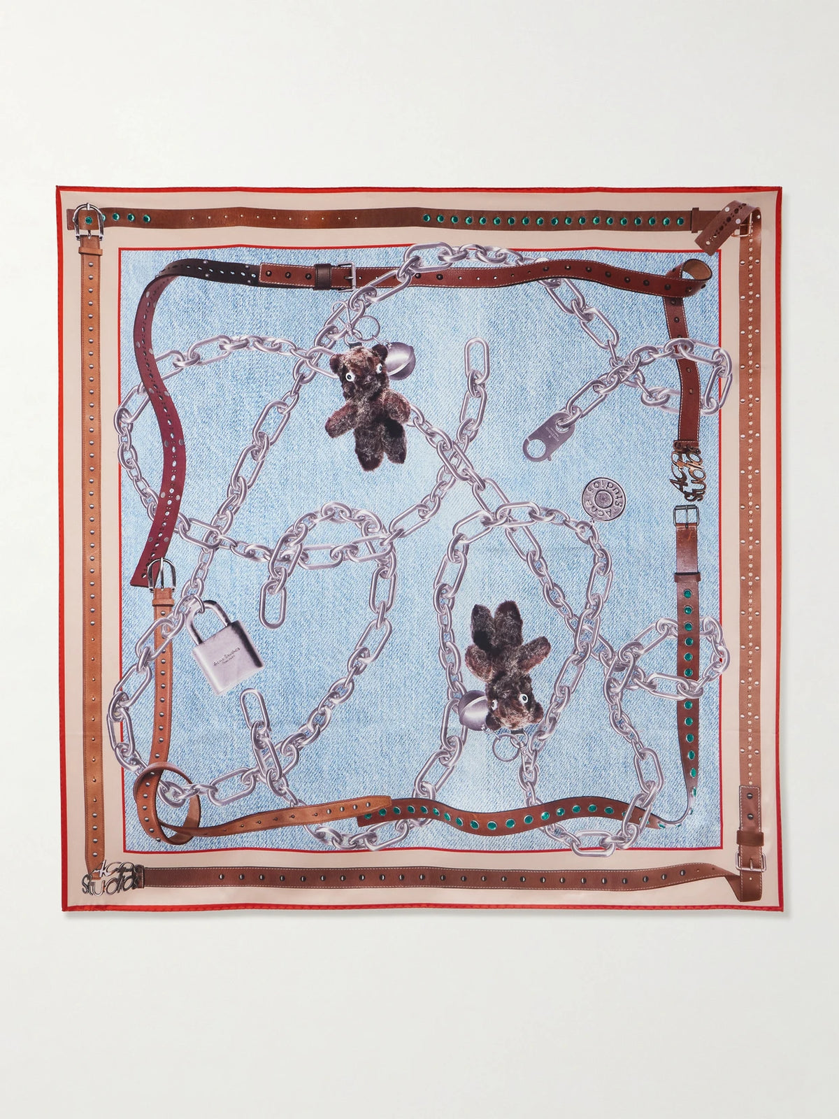 Printed Silk-satin Scarf