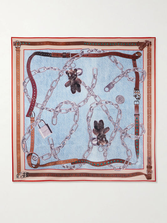 Printed Silk-satin Scarf
