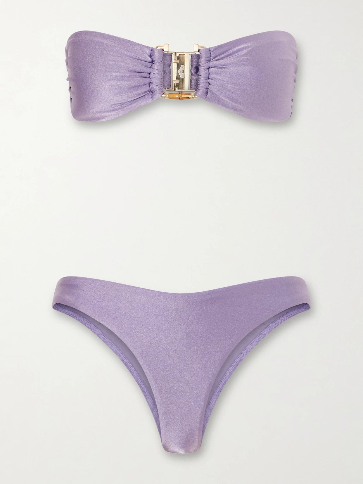 Image of Swimwear. Product name - Indra Bikini in Lilac colour by brand - Zimmermann