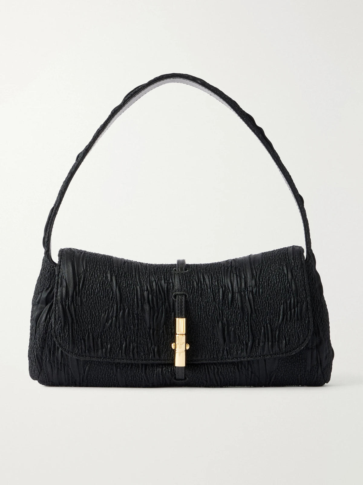 Balmain Metropolis Leather-trimmed Jacquard Shoulder Bag