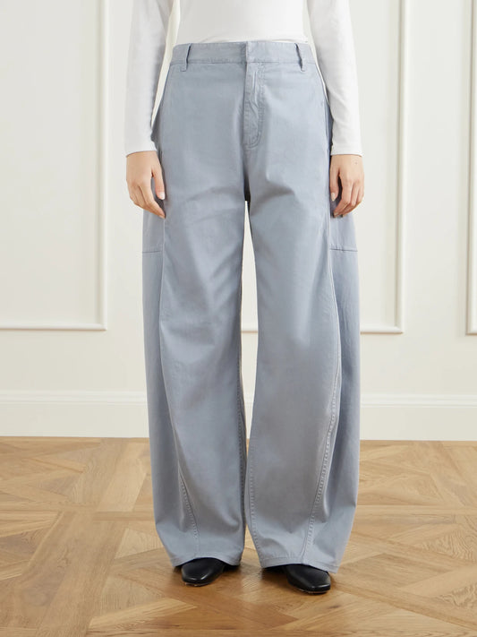 Tibi Sid Lyocell-blend Twill Wide-leg Pants