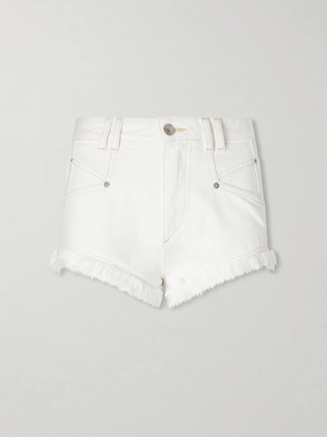 Eneidala Frayed Denim Shorts