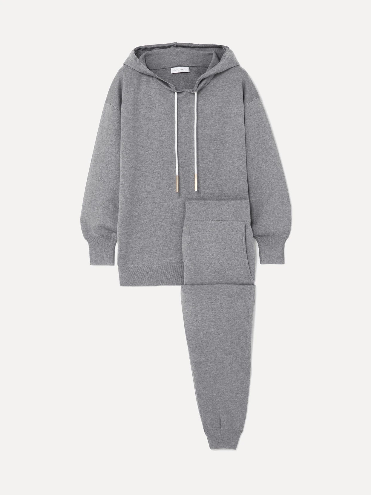 Gia London Silk And Cashmere-blend Hoodie And Track Pants Set