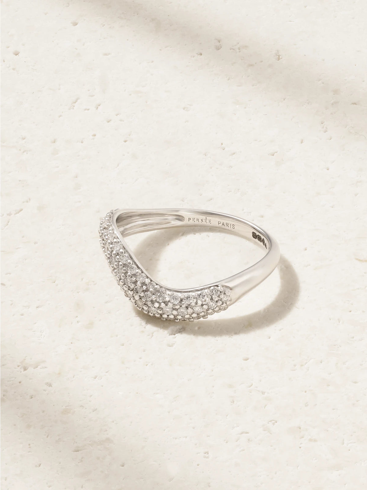 Wave Alliance 18-karat White Gold Diamond Ring
