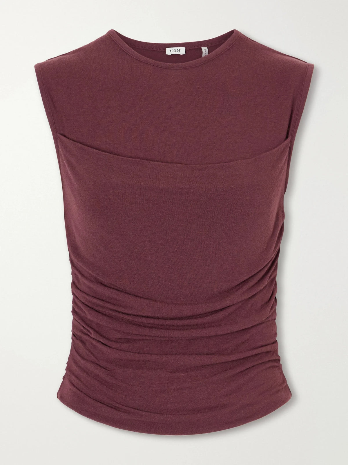 AGOLDE Theodore Ruched Jersey Tank