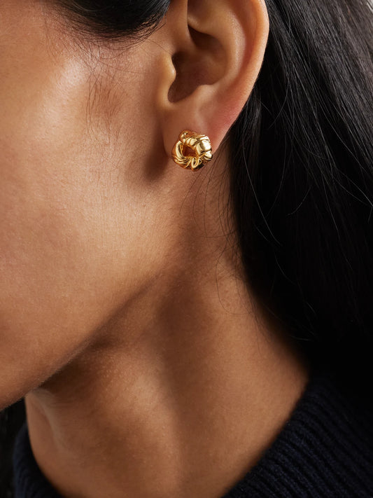 Image of Earrings. Product name - Recycled Gold Vermeil Earrings in Multi colour by brand - Completedworks