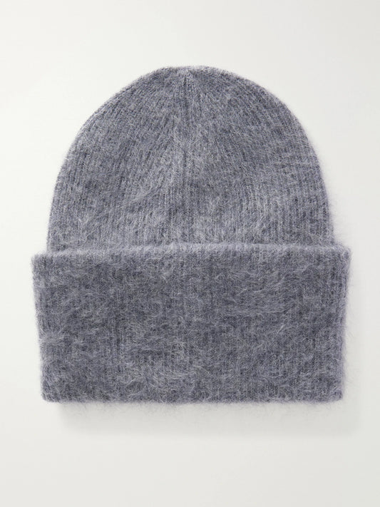 LISA YANG Brushed Ribbed Cashmere Beanie