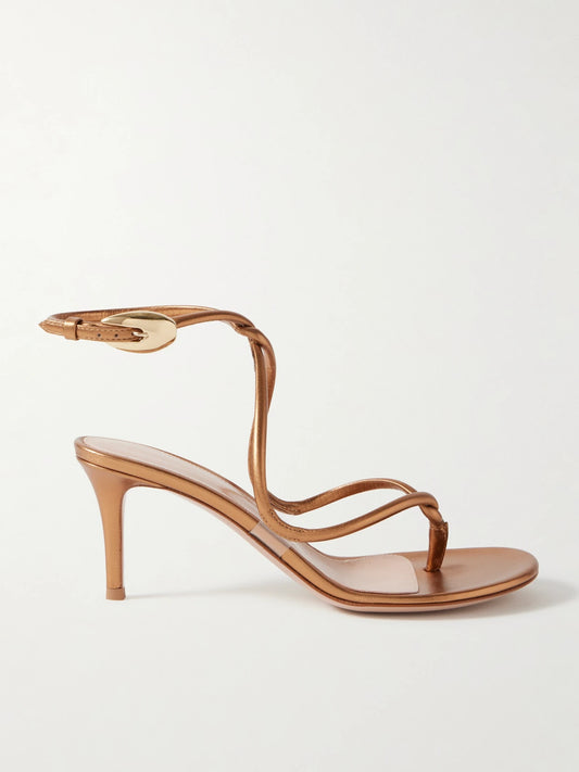 Jungle Mamba 70 Metallic Leather Sandals