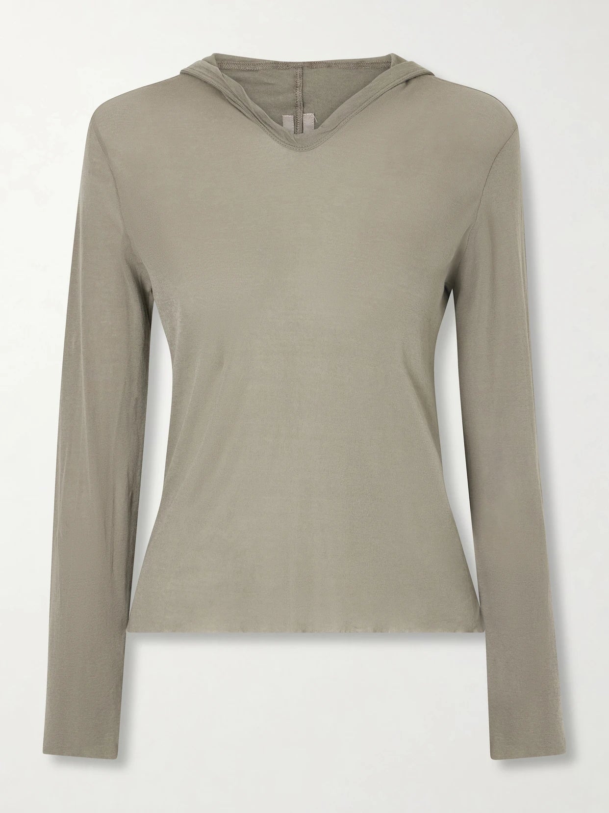 Cropped Cotton-jersey Hooded T-shirt