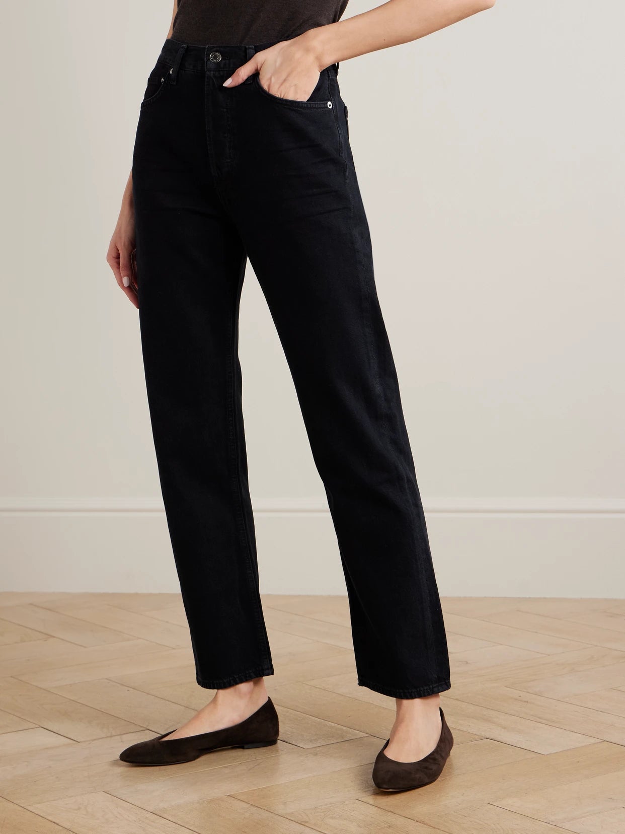 '90s Pinch Waist High-rise Straight-leg Recycled Jeans