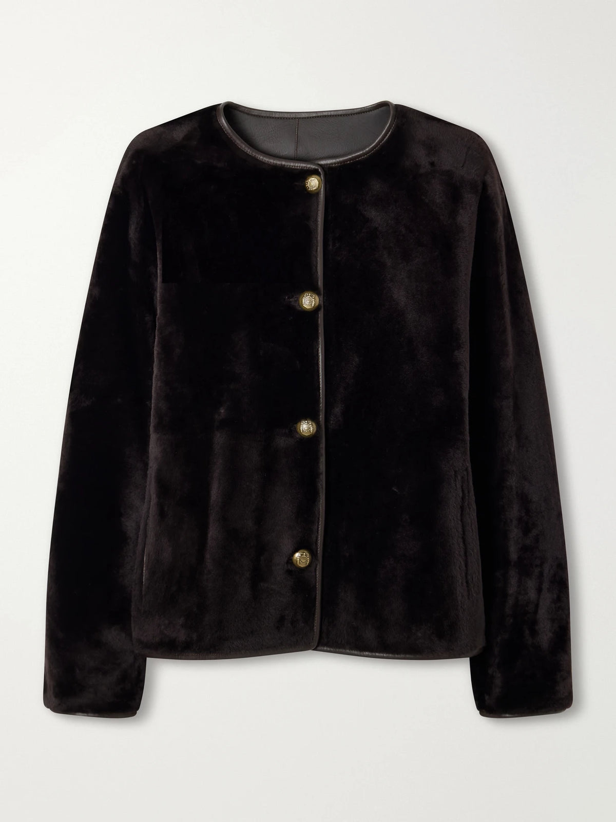 ARMA Gloria Reversible Shearling And Leather Jacket