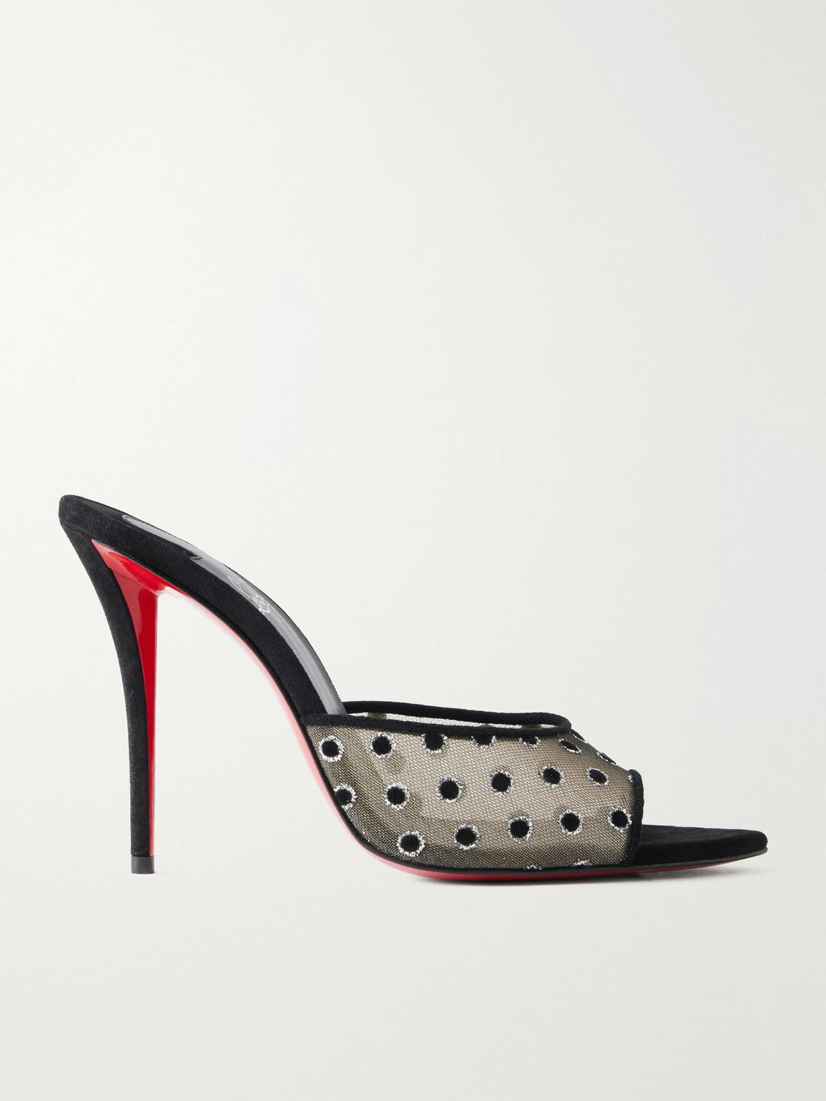 Christian Louboutin Miss Z 100 Polka-dot Mesh Sandals