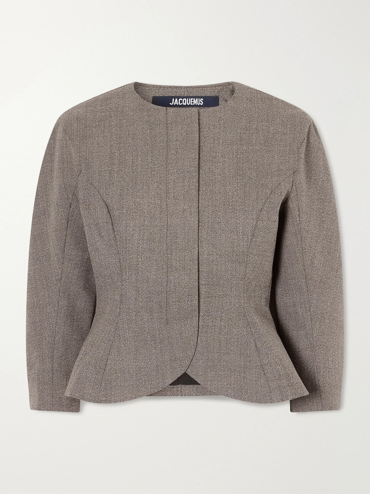 Jacquemus Palmier Peplum Wool-hopsack Blazer