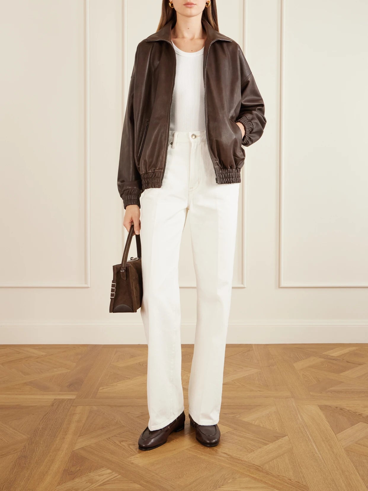 Image of Jeans. Product name - The Quinn Straight-leg Jeans in White colour by brand - RÙADH