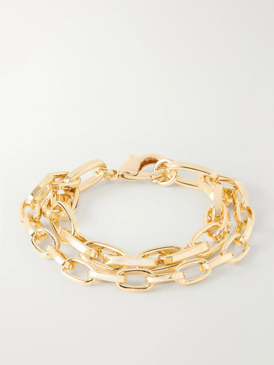 The Paperclip Gold-tone Chain Bracelet