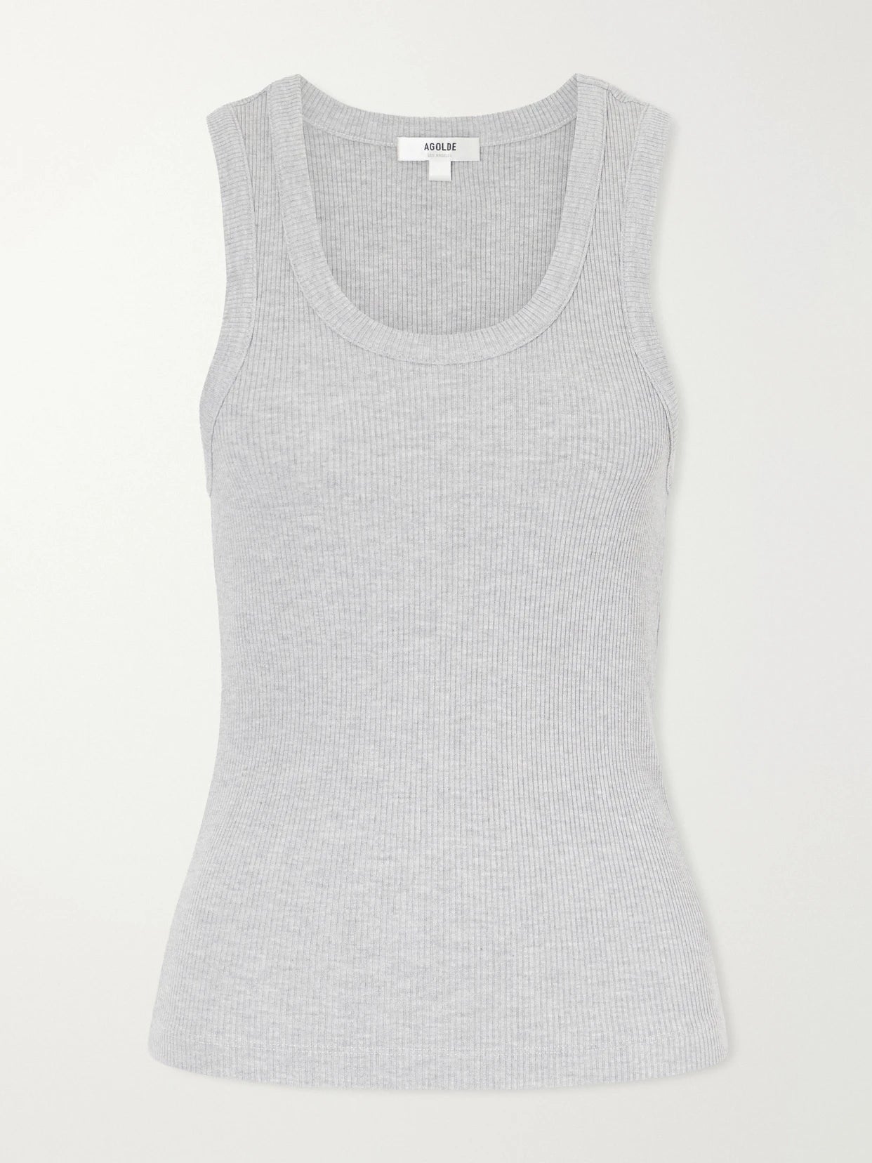 Poppy Ribbed Stretch Organic Cotton And Tencel Lyocell-blend Jersey Tank