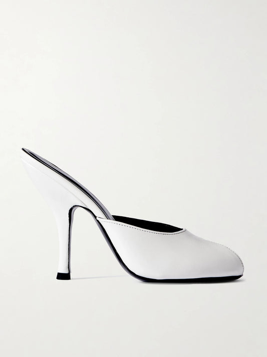 JUDE Date Cutout Leather Mules