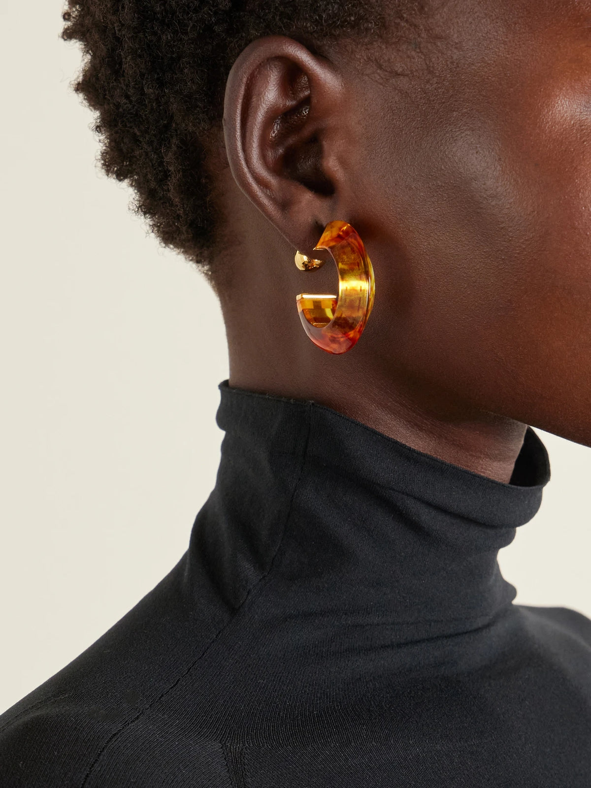 Edge Gold-tone Earrings