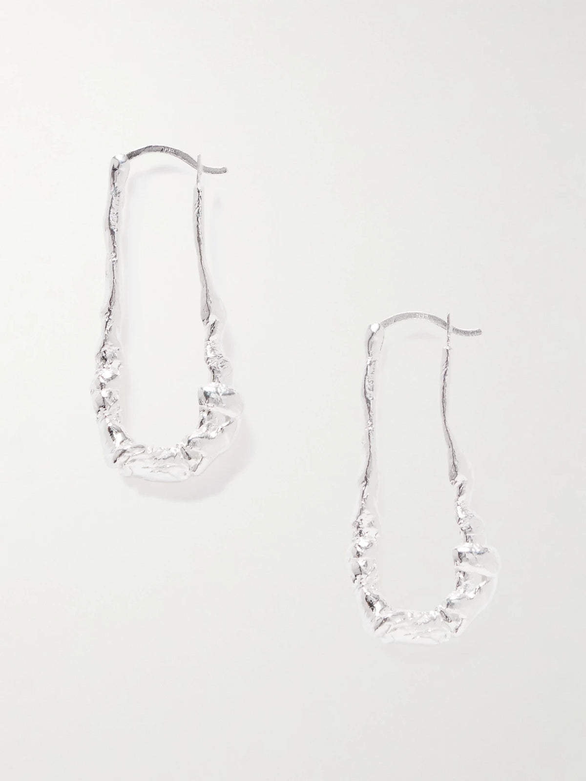 Silver-plated Hoop Earrings