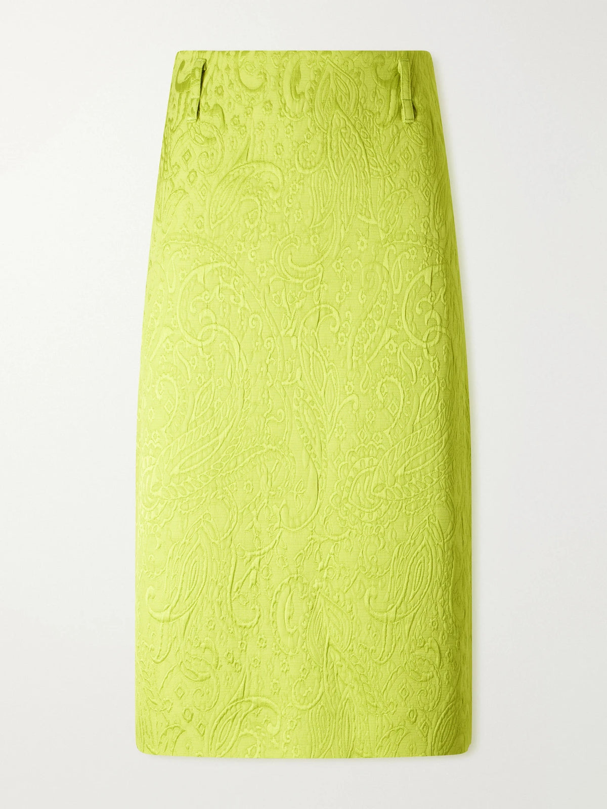 Dries Van Noten Paisley Motif Matelassé Jacquard Midi Skirt