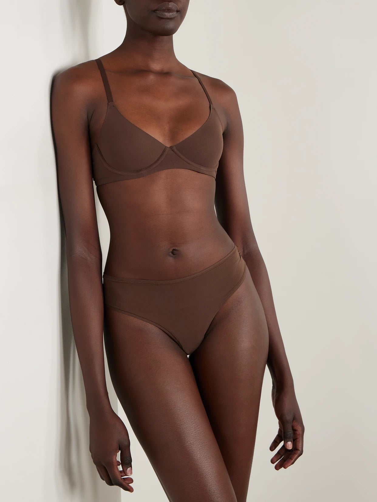 Fits Everybody Unlined Demi Bra - Cocoa