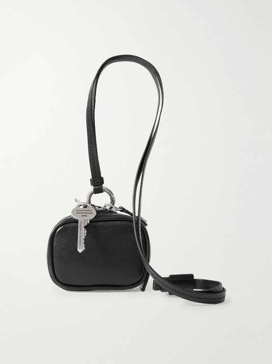 Camero Embellished Leather Keychain