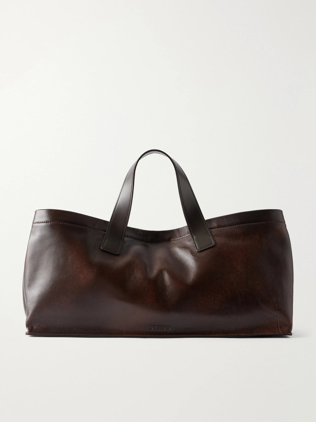 Port Logo-debossed Leather Tote