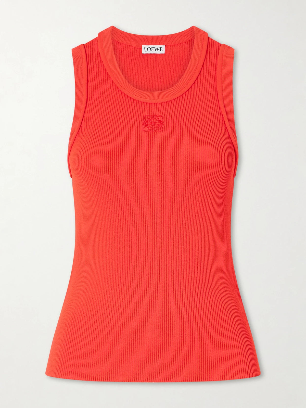 LOEWE Anagram-embroidered Ribbed Tank