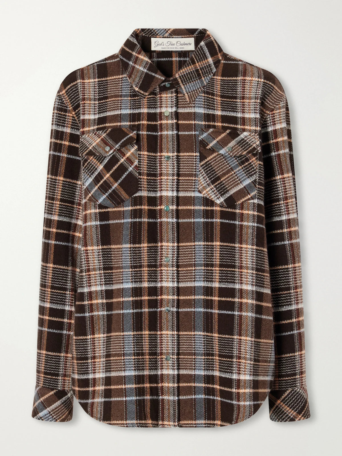 God's True Wilderness Checked Cashmere Shirt