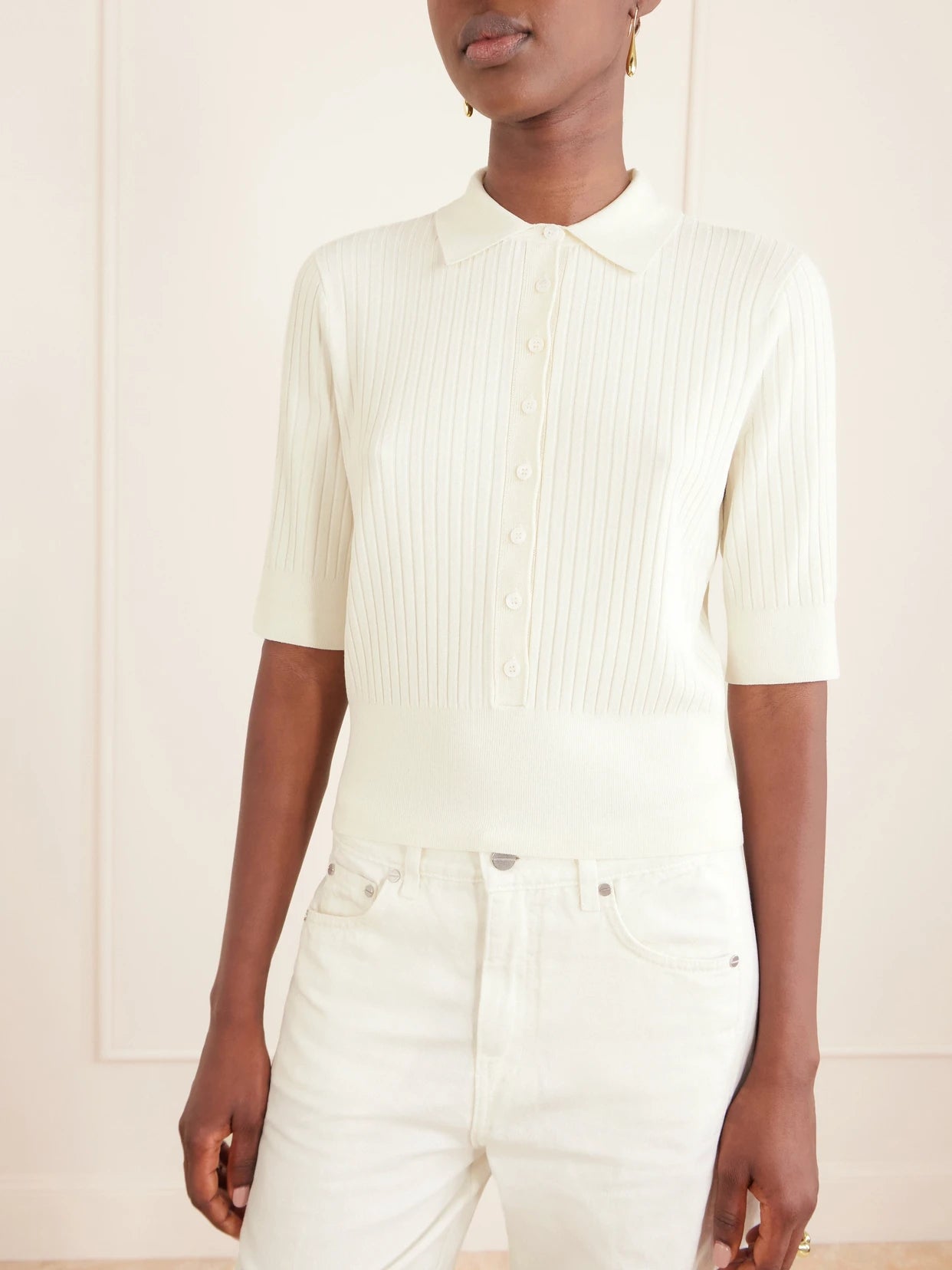 Ribbed Jersey Shirt