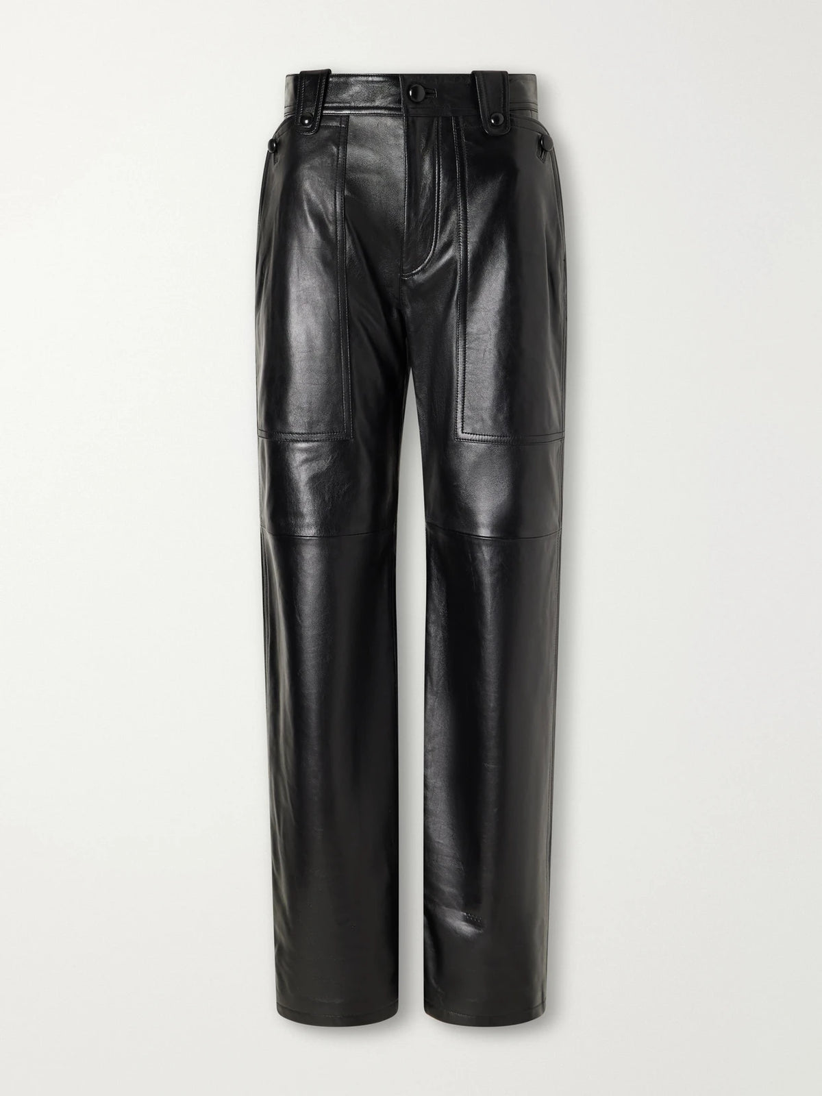 ISABEL MARANT Valka Leather Wide-leg Pants