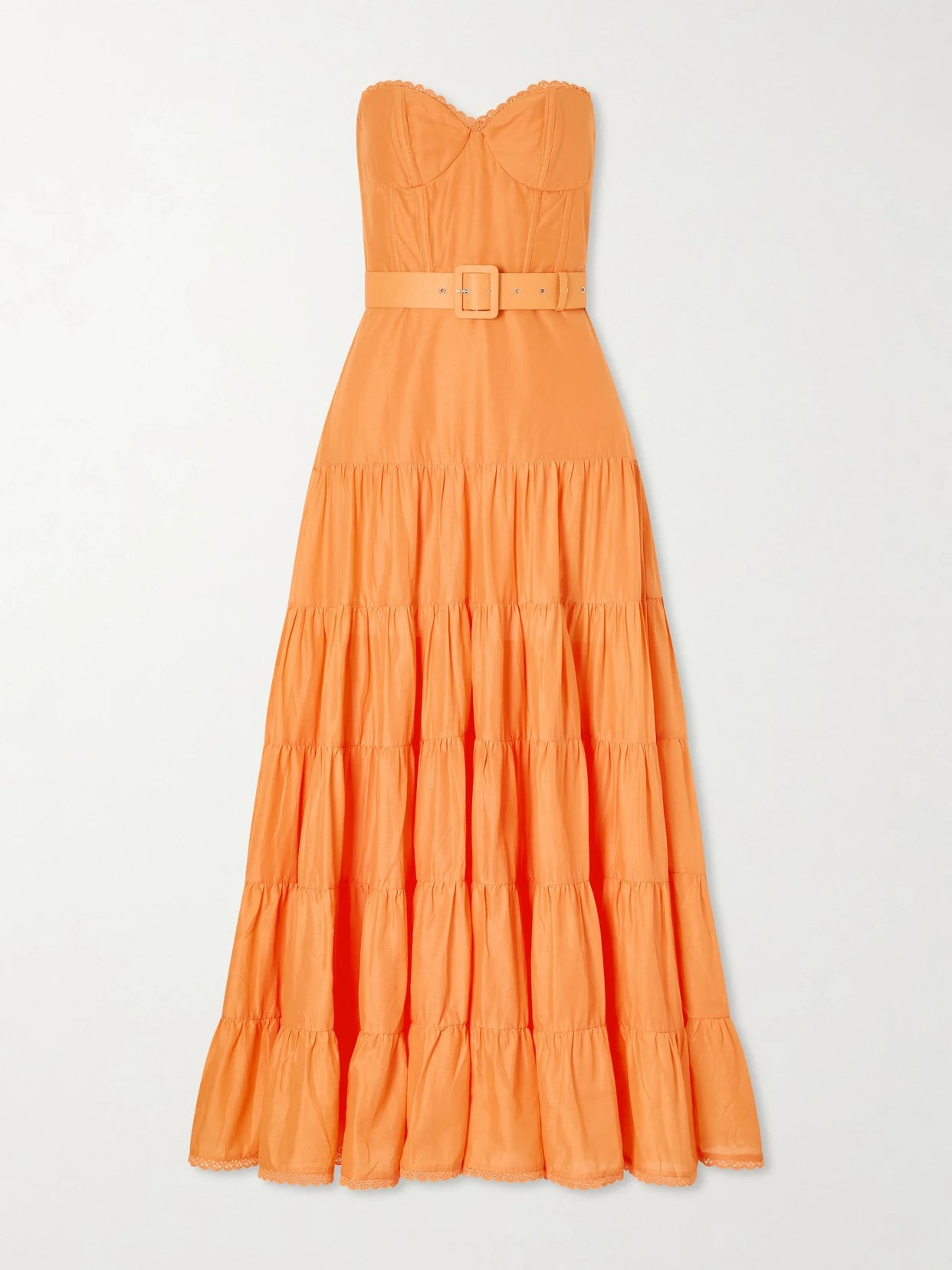 Danny Guipure Lace-trimmed Cotton-blend Voile Midi Dress