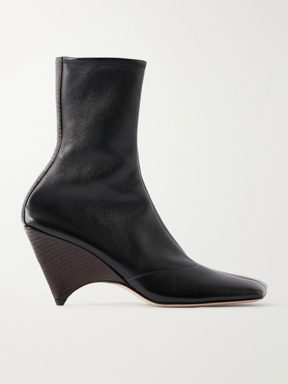 CHRISTEN Edge Stretch 75 Leather Ankle Boots