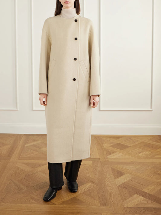 RÓHE Layered Fringed Wool And Alpaca-blend Coat